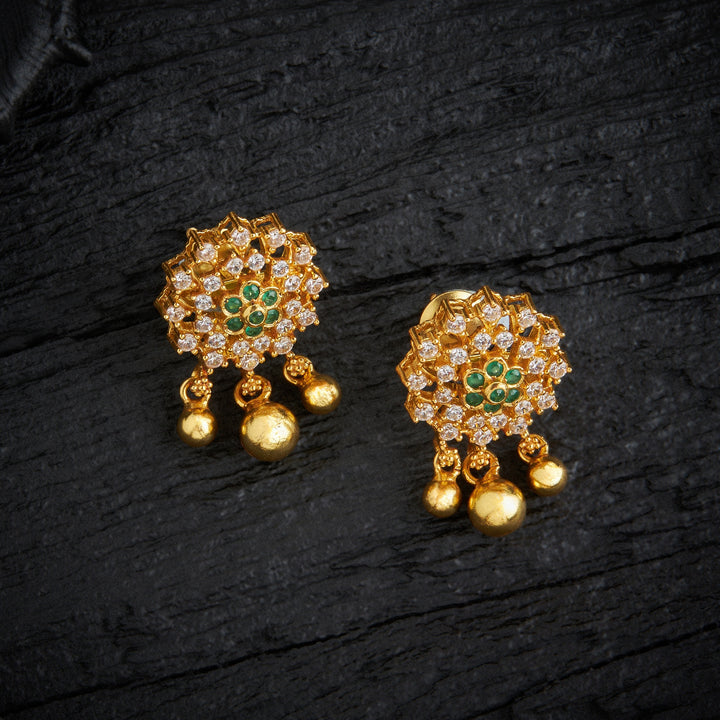 Panna-Pushp Stone Pendant Set