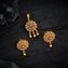 Rosy Bloom Stone Pendant Set
