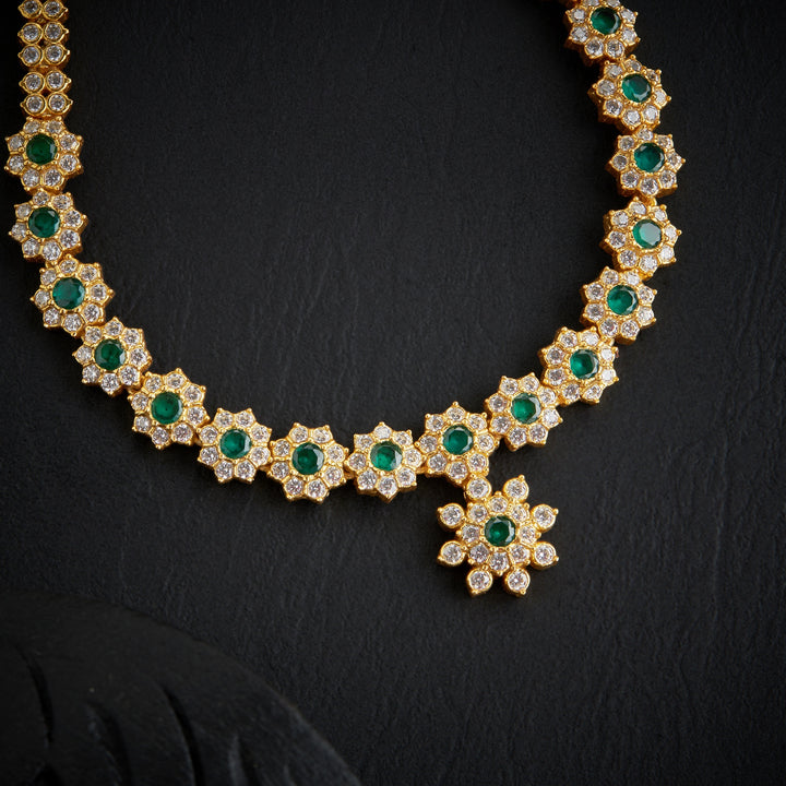 Floral Glow Stone Necklace