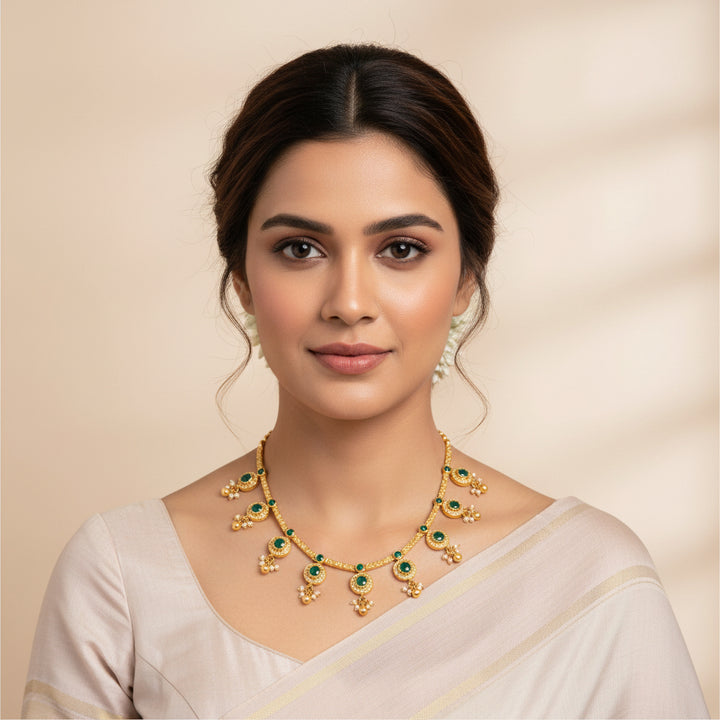 Circle-Panna Stone Necklace