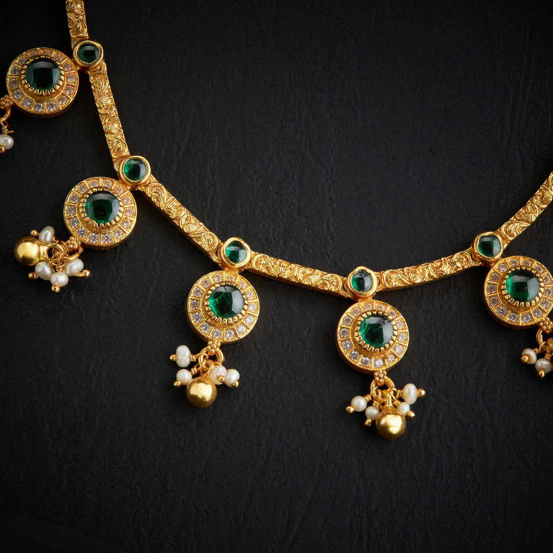 Circle-Panna Stone Necklace