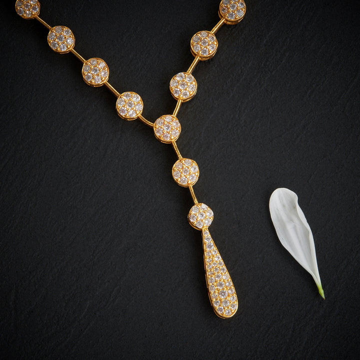 Crystal Drop Stone Necklace