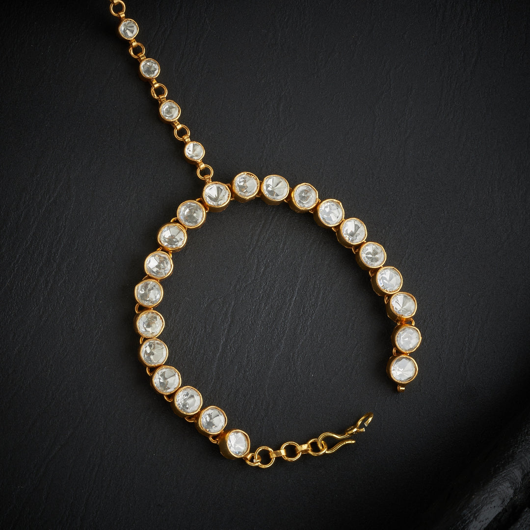 Pear-Floral Moissanite Haath Phool