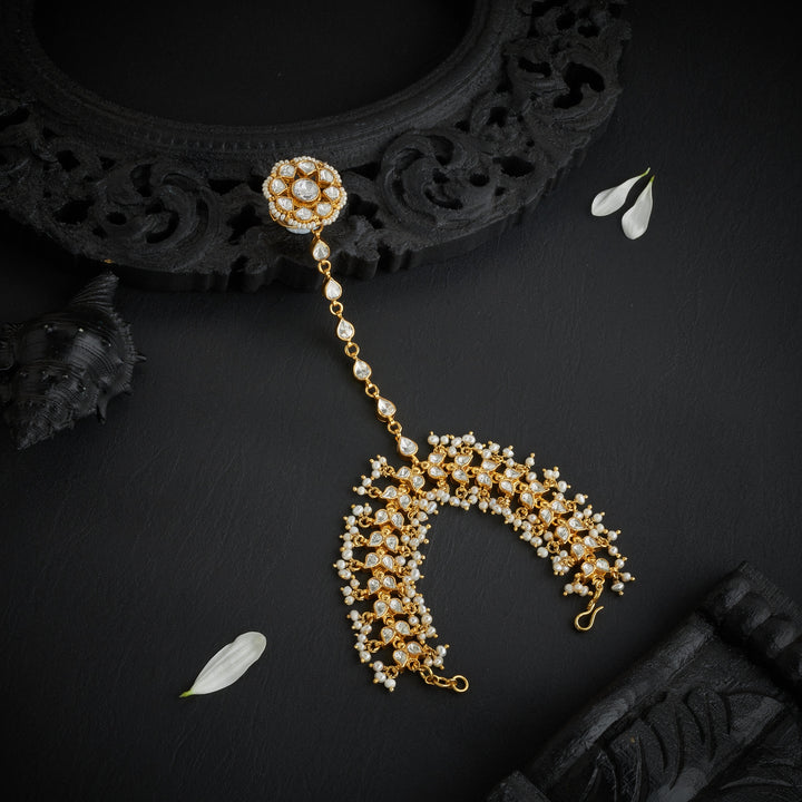 Pearls Moissanite Haath Phool