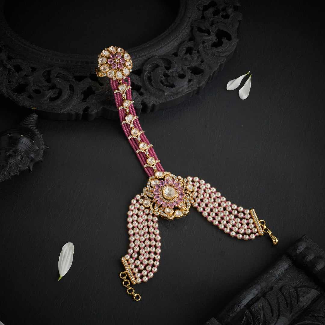 Blush-Floral Victorian Haath Phool