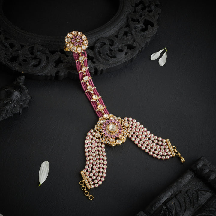 Blush-Floral Victorian Haath Phool