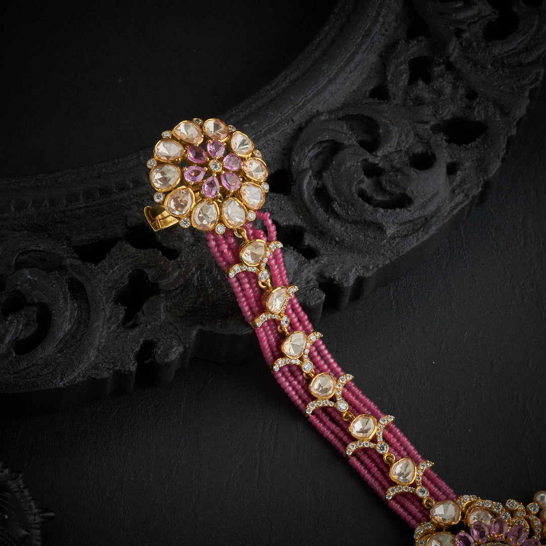 Blush-Floral Victorian Haath Phool