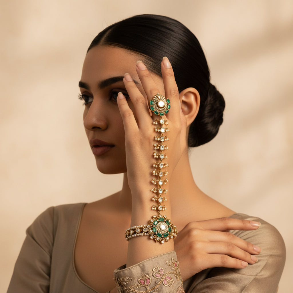 Pearl Botanica Victorian Haath Phool
