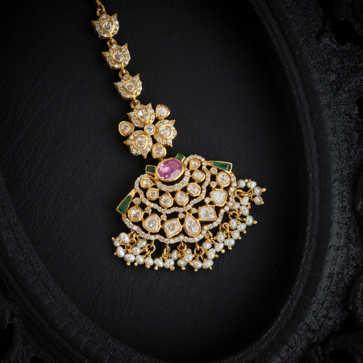Celestia Blush Moissanite Maang Tikka