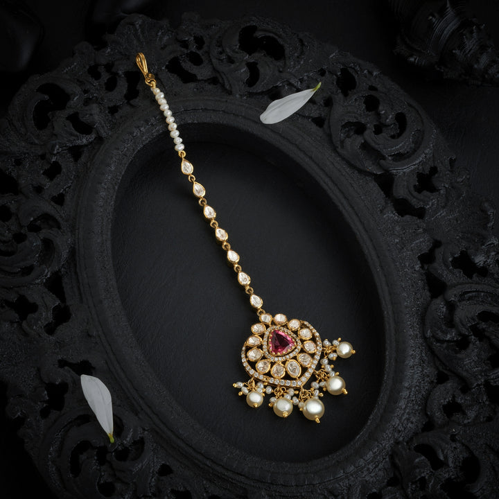 Rosette Elegance Victorian Maang Tikka