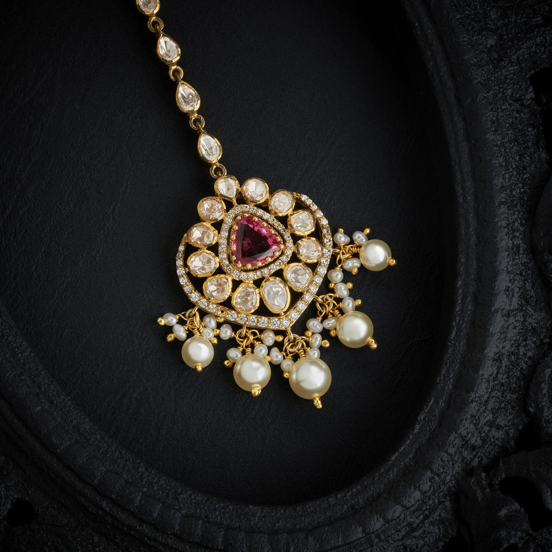 Rosette Elegance Victorian Maang Tikka