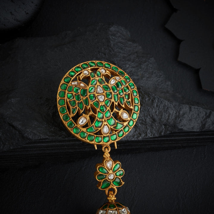 Gandaberunda Kundan Hair Brooch