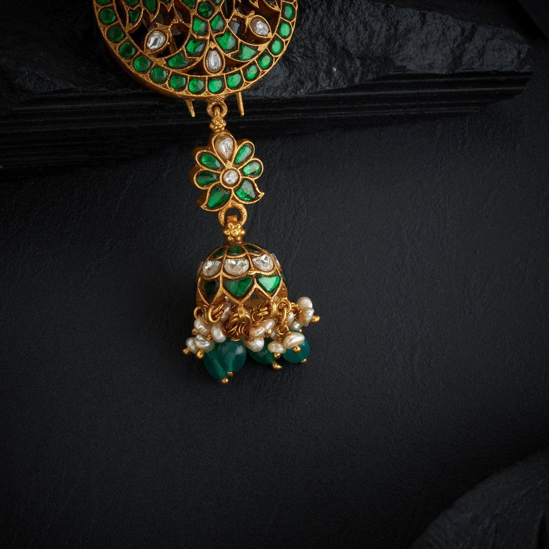 Gandaberunda Kundan Hair Brooch