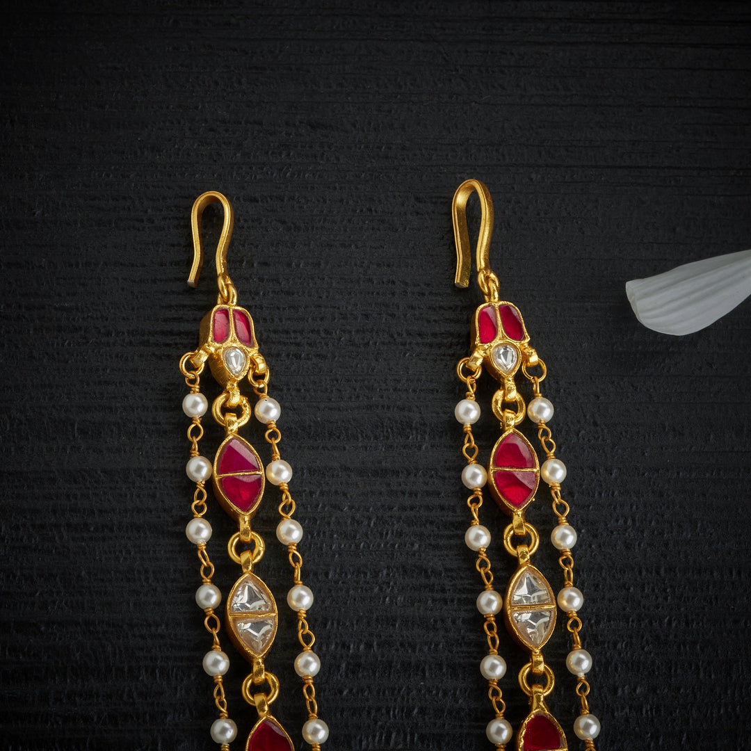 Pearl Garden Kundan Stud Matil