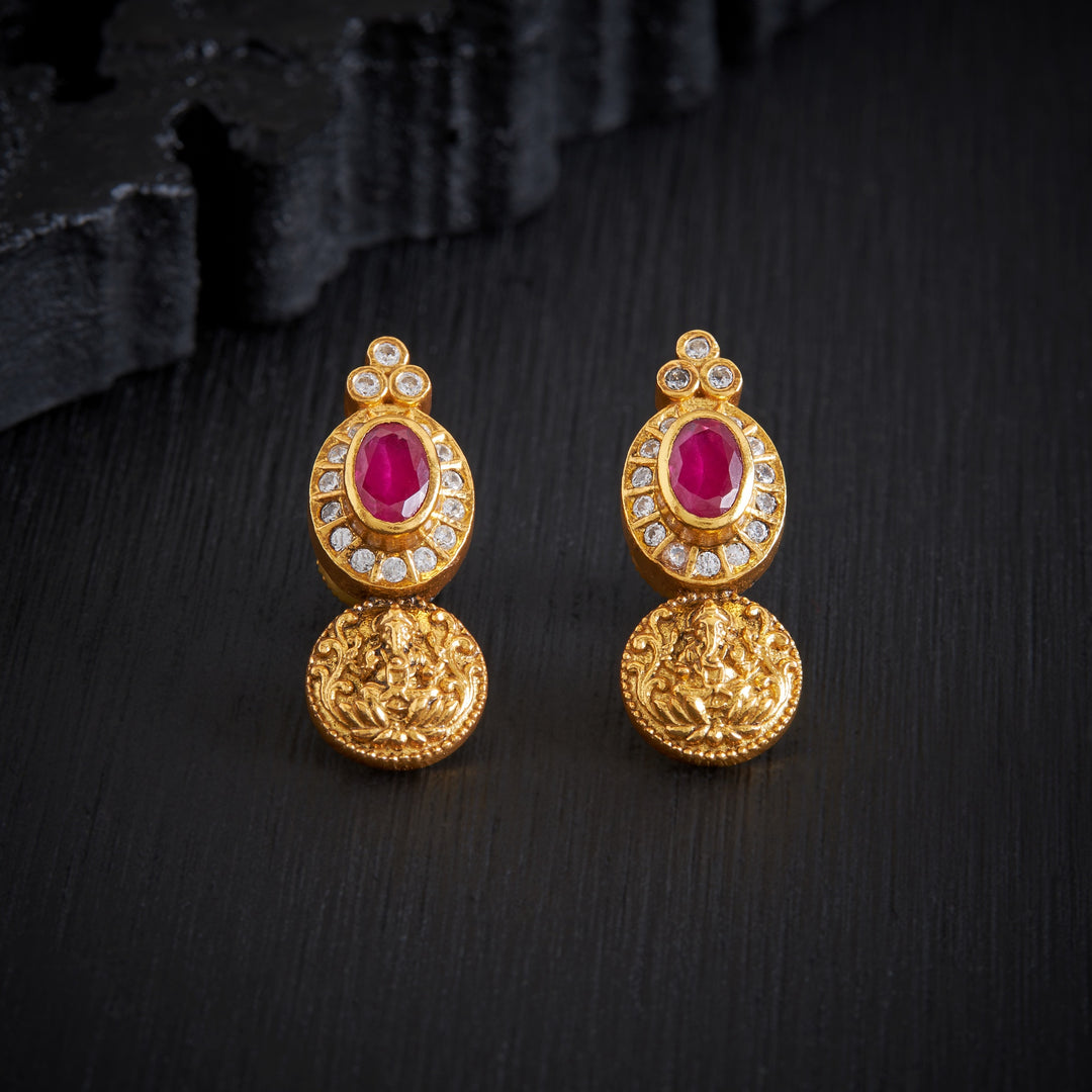 Ganesh-Glow Temple Studs
