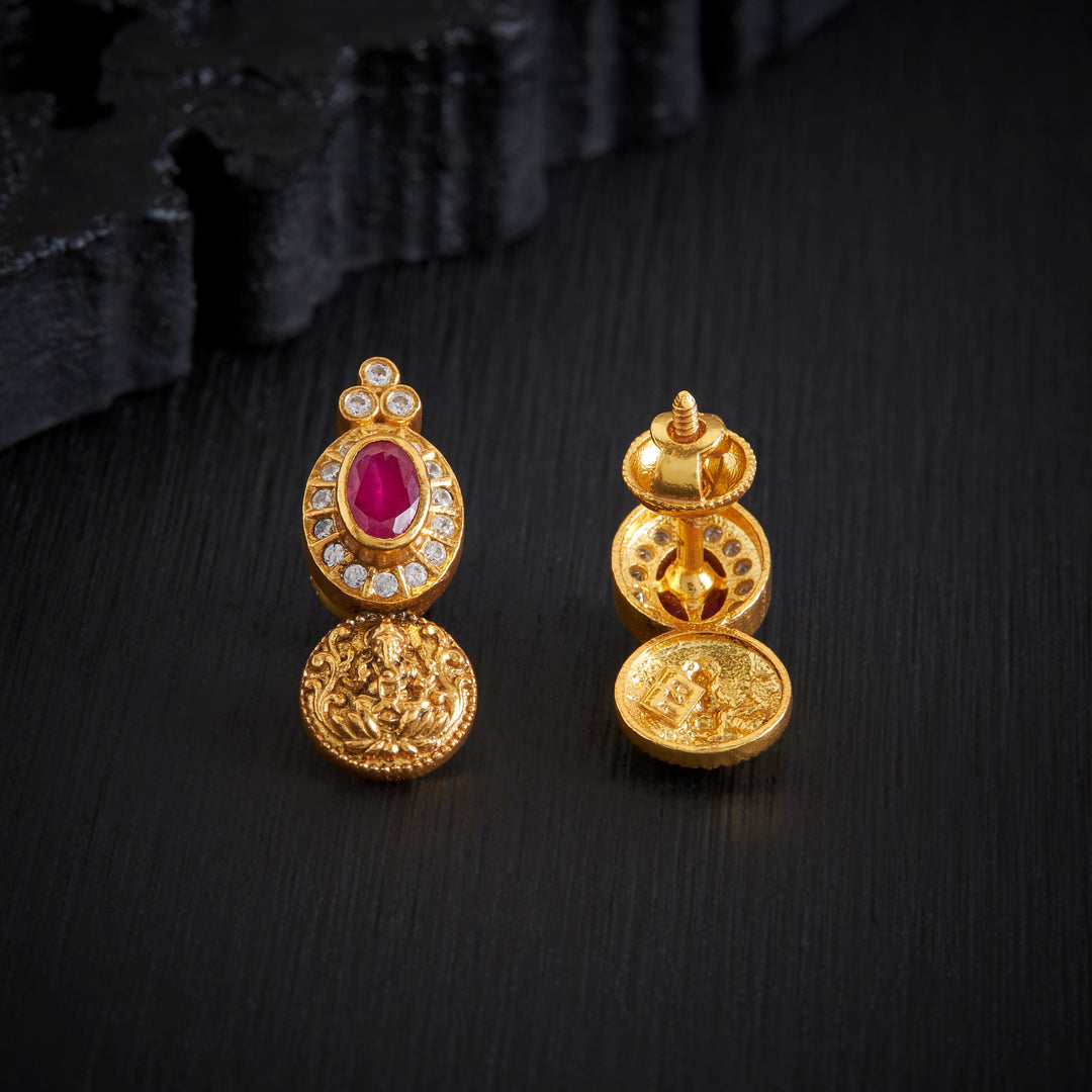 Ganesh-Glow Temple Studs
