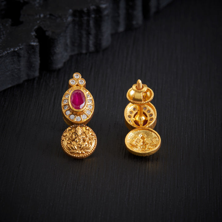 Ganesh-Glow Temple Studs