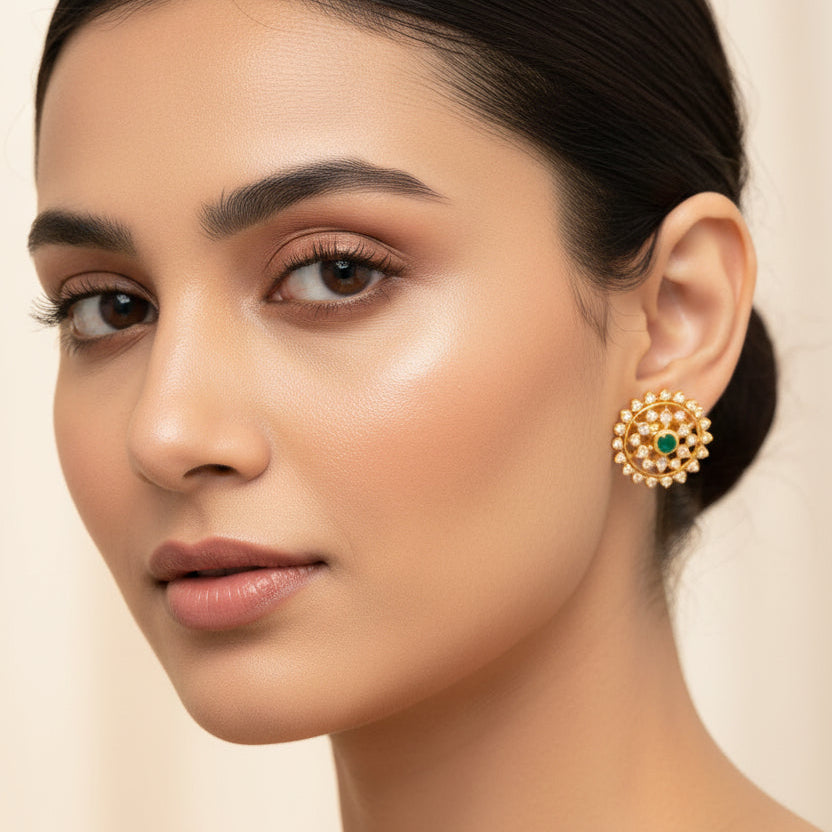 Green-Luxe Stone Studs
