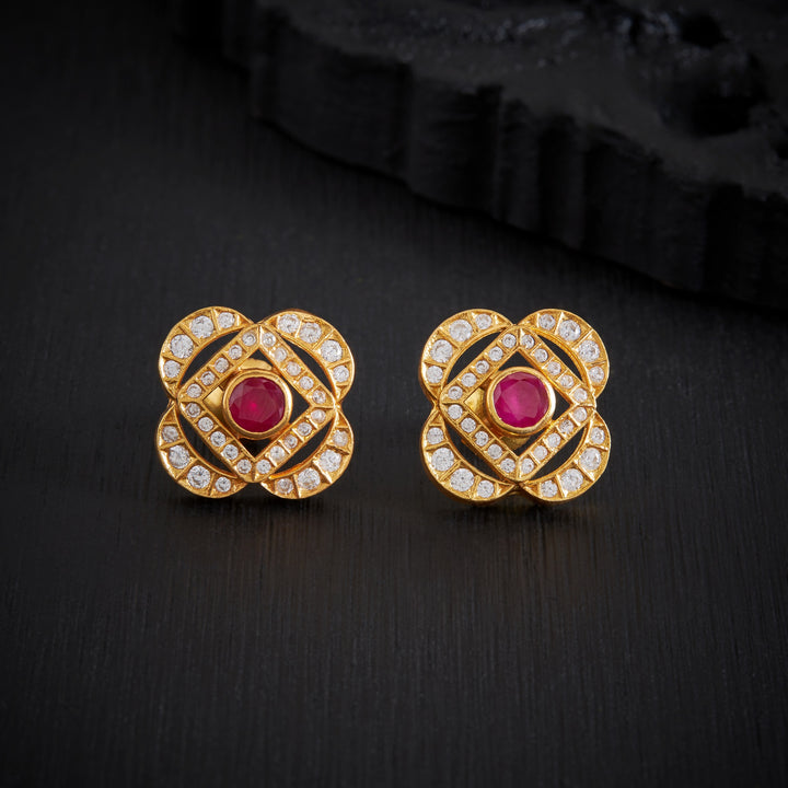 Crimson Stone Studs