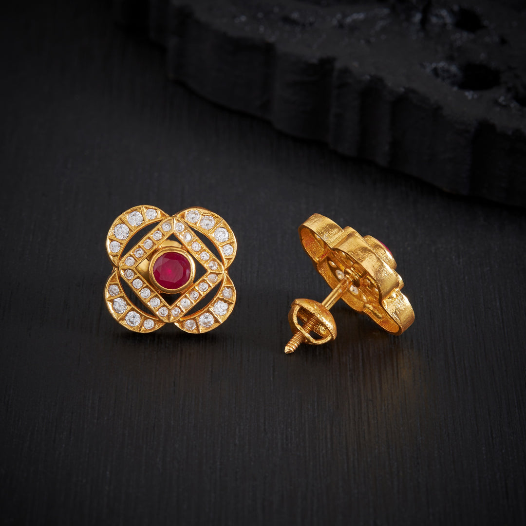 Crimson Stone Studs