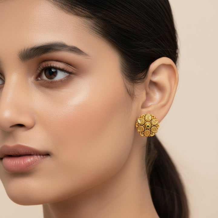 Petal Harmony Nakshi Studs