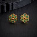 Green-Flora Stone Studs