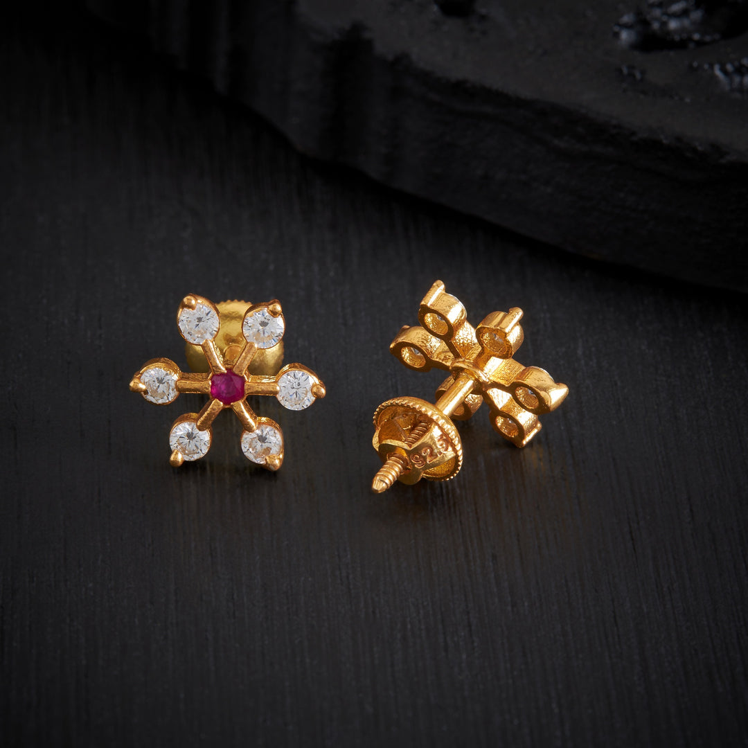 Petal Sparkle Stone Studs