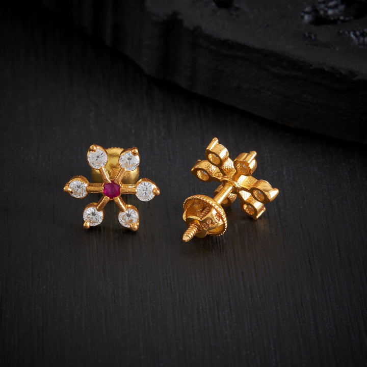 Petal Sparkle Stone Studs