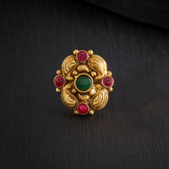 Mang-Floral Nakshi Studs
