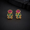 Oval-Leaves Stone Studs