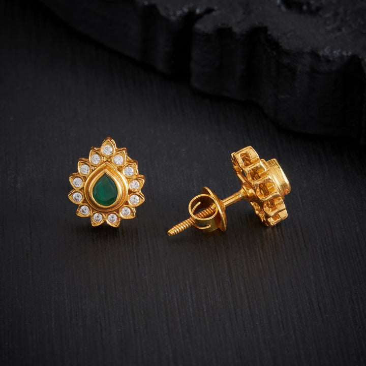 Pear-Glow Stone Studs