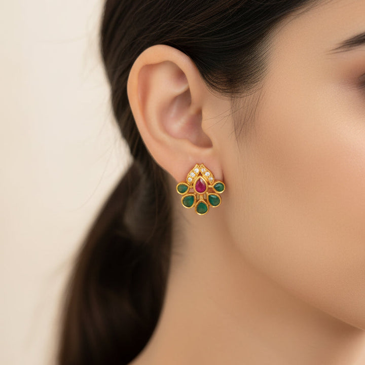Panna-Manik Stone Studs