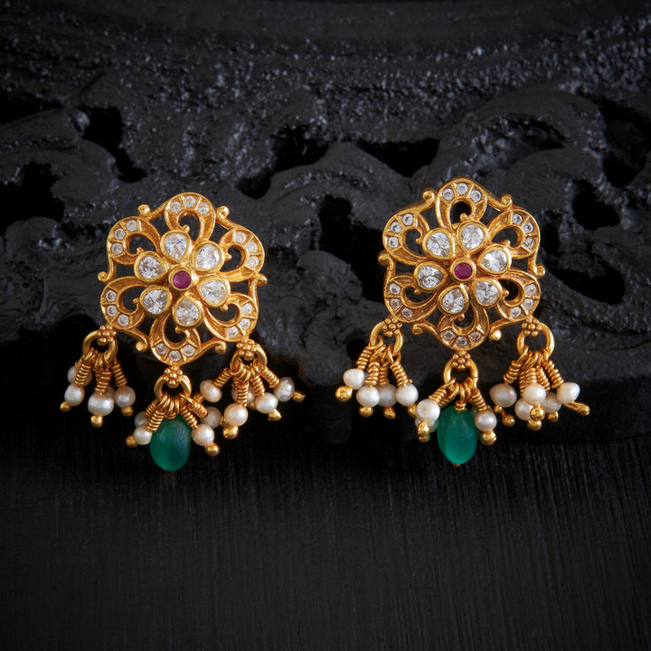 Floral of Stone Studs