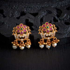 Mandara Pearl Stone Studs