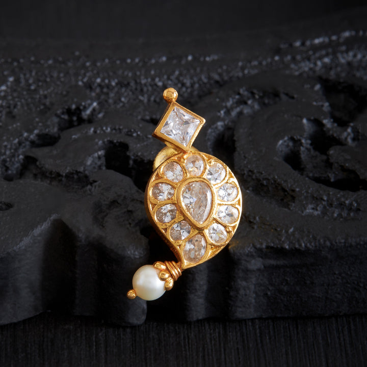 Mango-Sparkle Stone Studs
