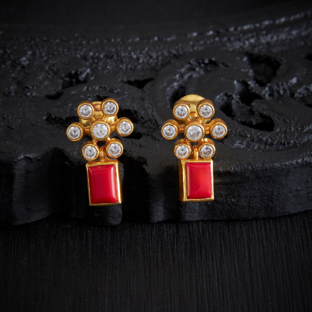 Coral-Flora Stone Studs