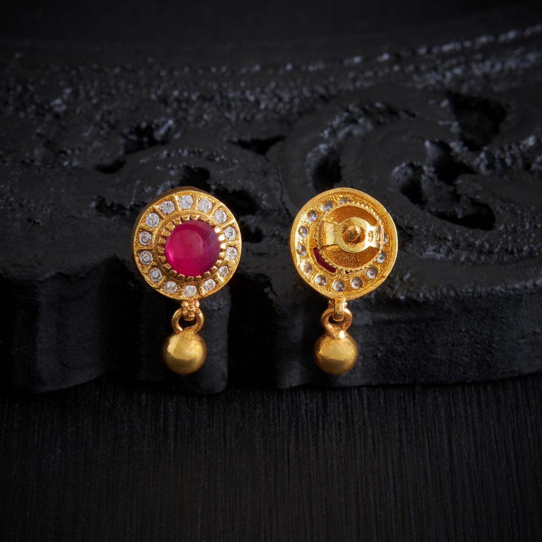 Opal Dot Stone Studs