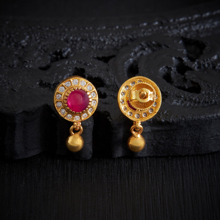 Opal Dot Stone Studs