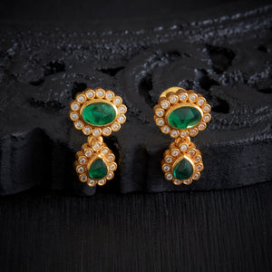 Aakruthi Drops Stone Danglers