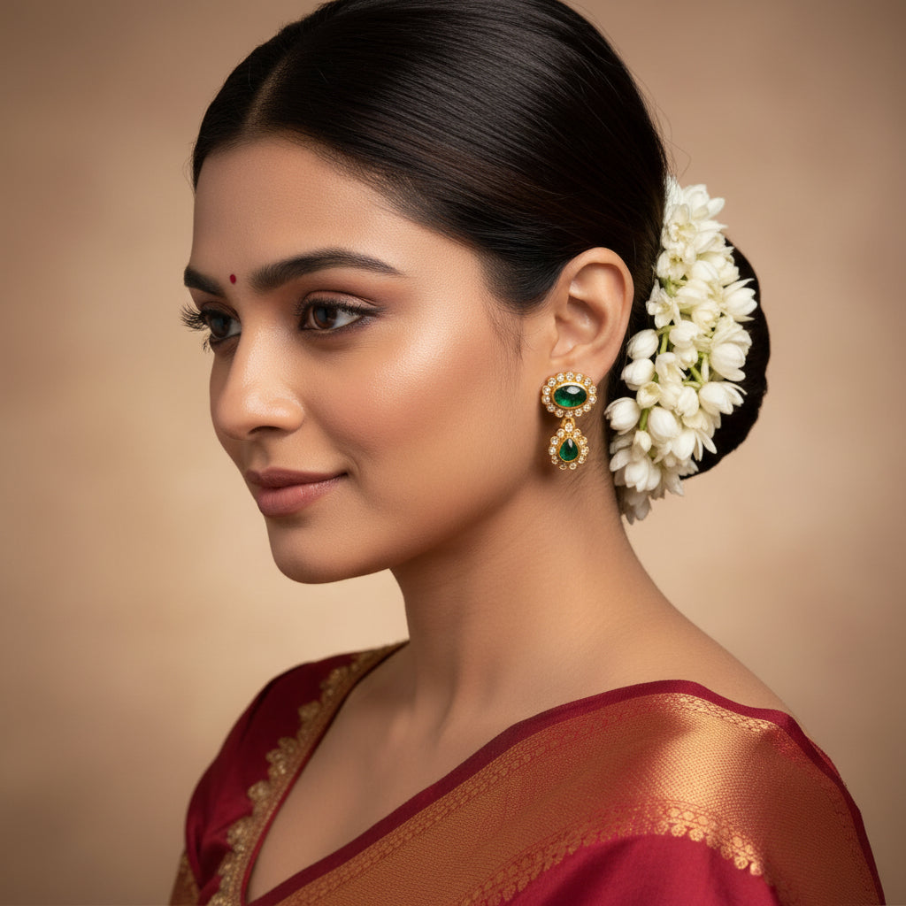 Aakruthi Drops Stone Danglers