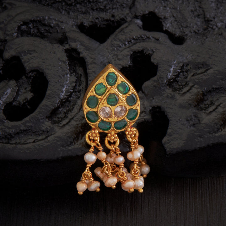 Panna-Moti Stone Danglers