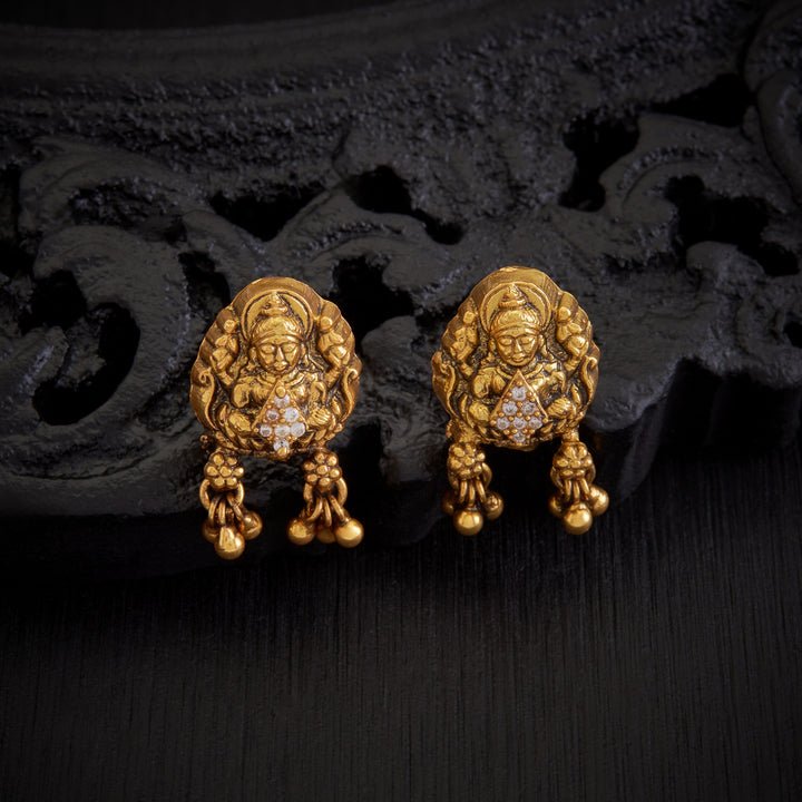 Lakshmi-Sparkle Temple Studs