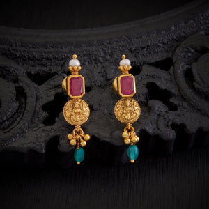 Shri-Vara Drops Temple Danglers