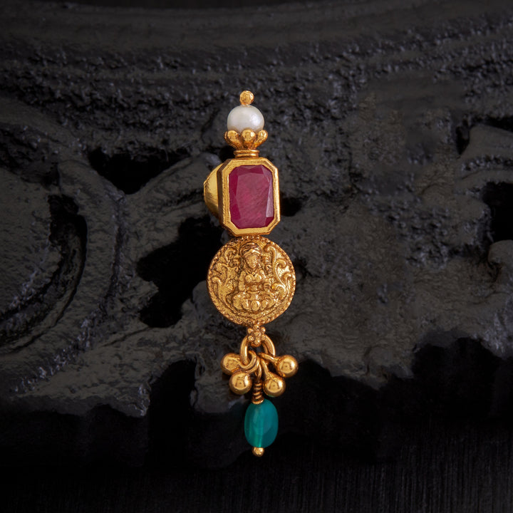 Shri-Vara Drops Temple Danglers