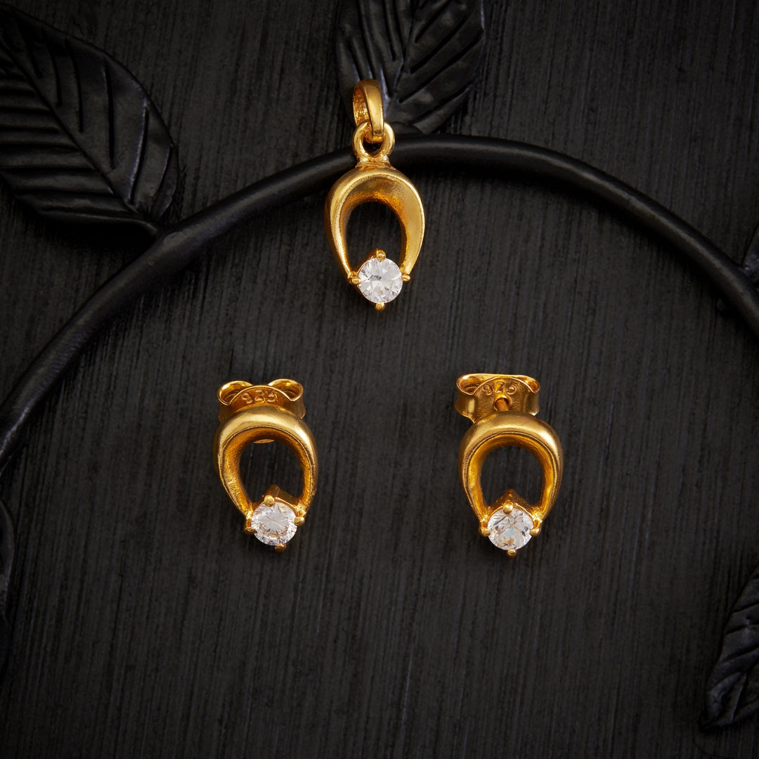 Ojas Spark Stone Pendant Set
