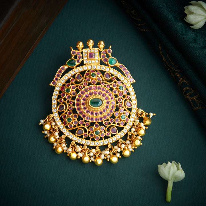 Rajratna-Mor Stone Pendant