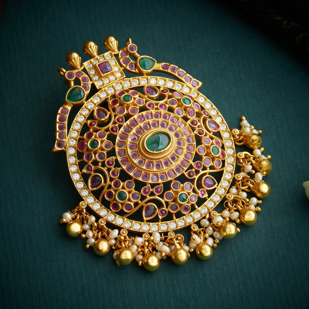 Rajratna-Mor Stone Pendant