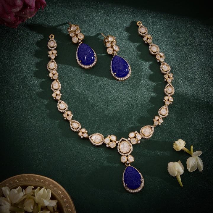 Safira-Pear Necklace Set