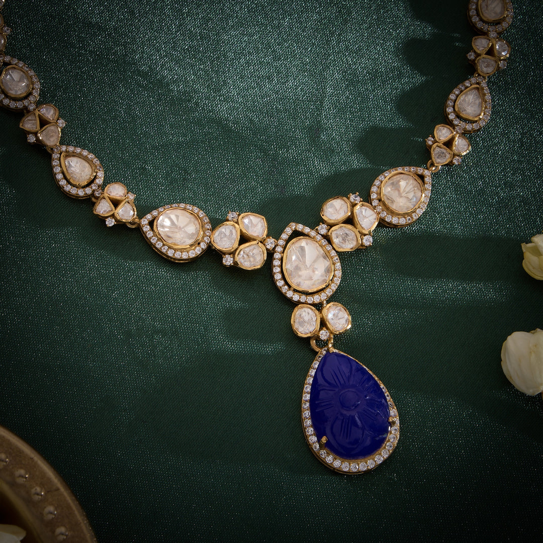 Safira-Pear Necklace Set