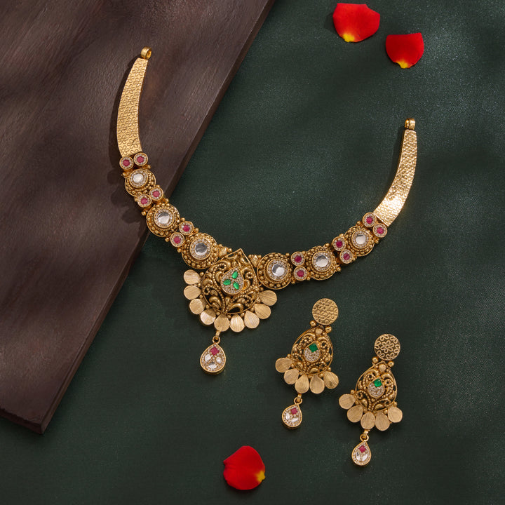 Kesar Bindu Necklace Set